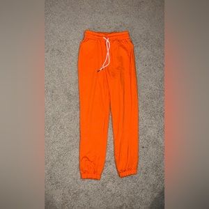 Bright Orange Sweatpants